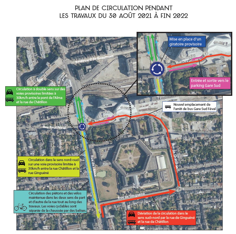 Rue dAlma plan circulation