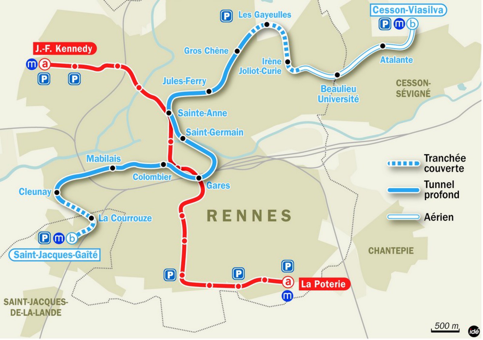 2021, deux lignes de metro connectées